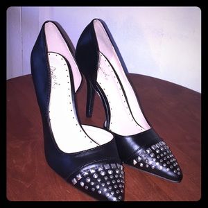 Black Studded Pumps
